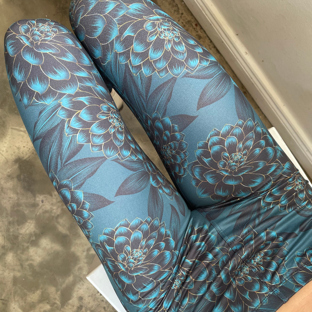Zwierige Dahlia | Dames legging