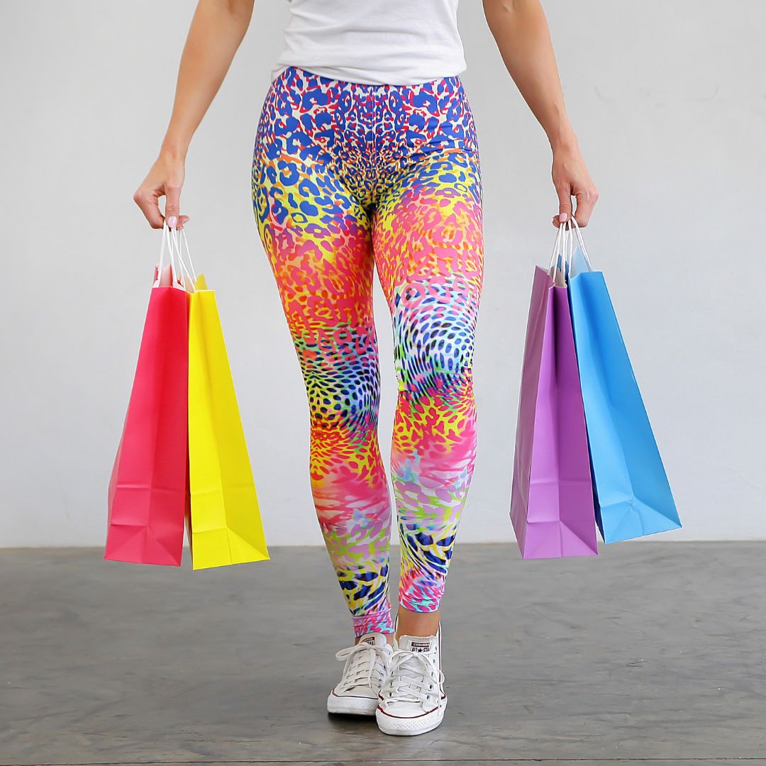 Regenboog Luipaard | Dames legging