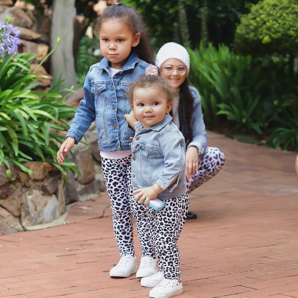 Zwart-Wit Panter | Kinder legging