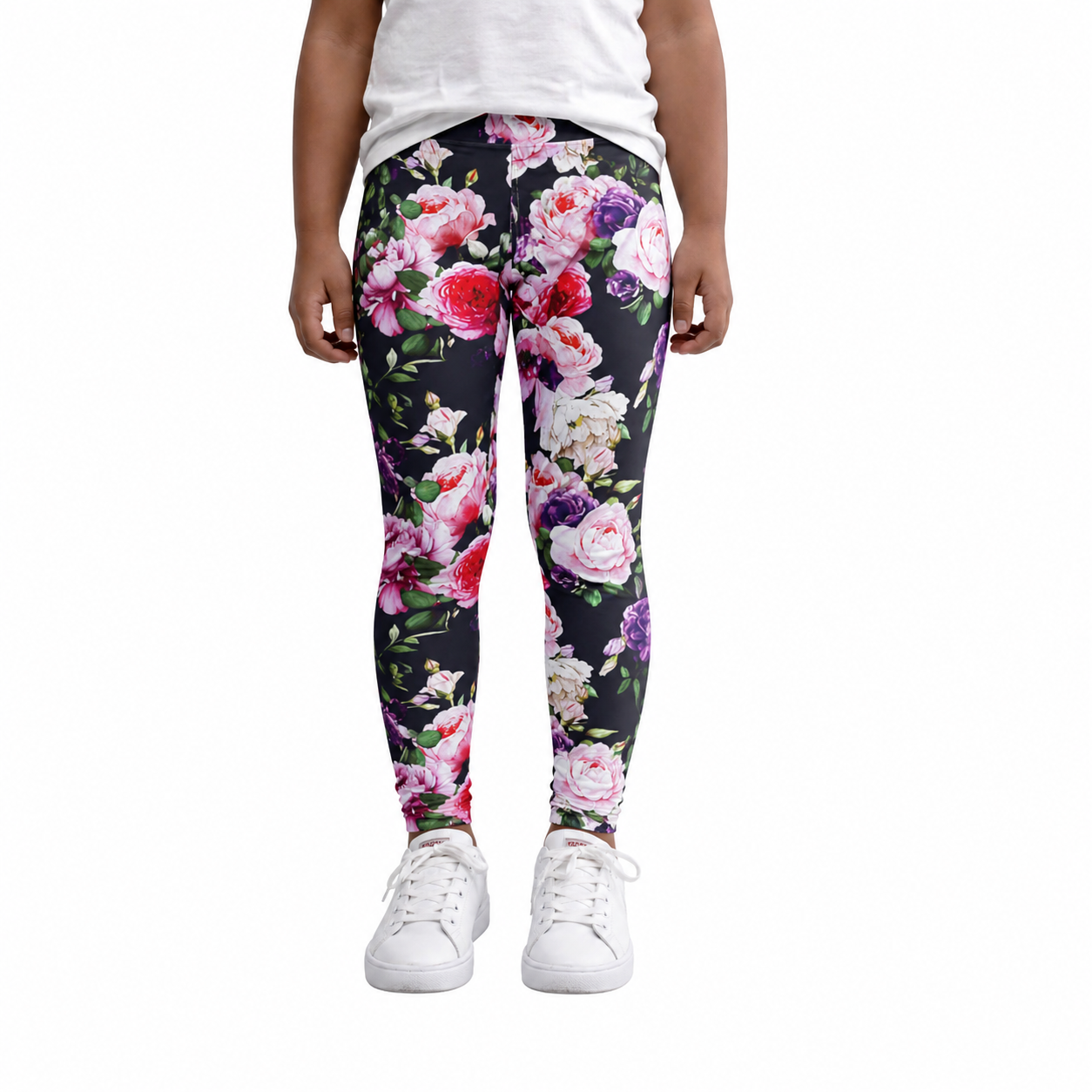 Bloemenprint Legging Meisjes – Vintage Rozen