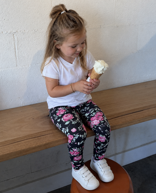Rozenprint legging Meisjes
