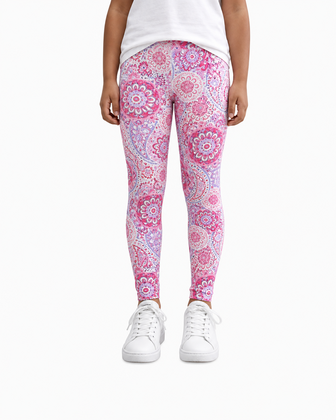 Roze Paisley Legging Meisjes