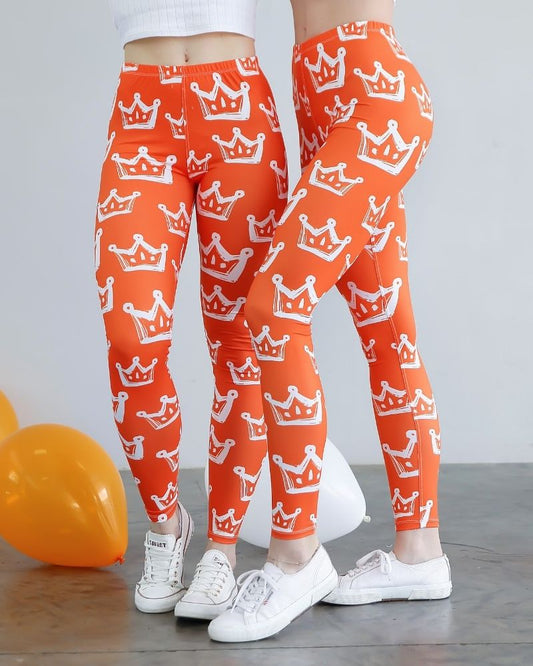 Kongingsdag Oranje | Dames + Kinder legging