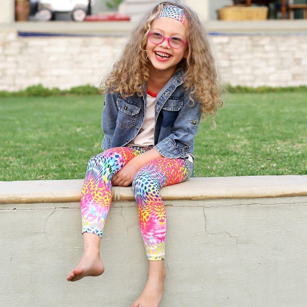 Regenboog Luipaard | Kinder legging