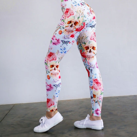 Kleurrijke Skull Legging Dames